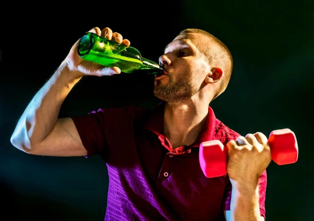 Atleta e cerveja