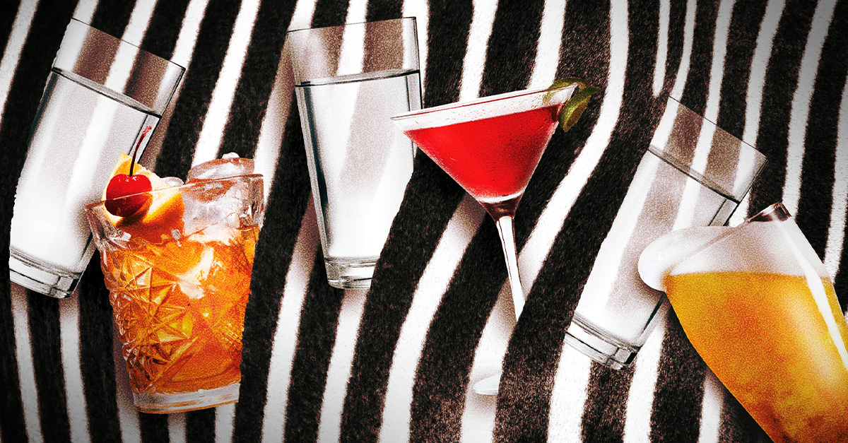 Zebra striping - cerveja sem álcool