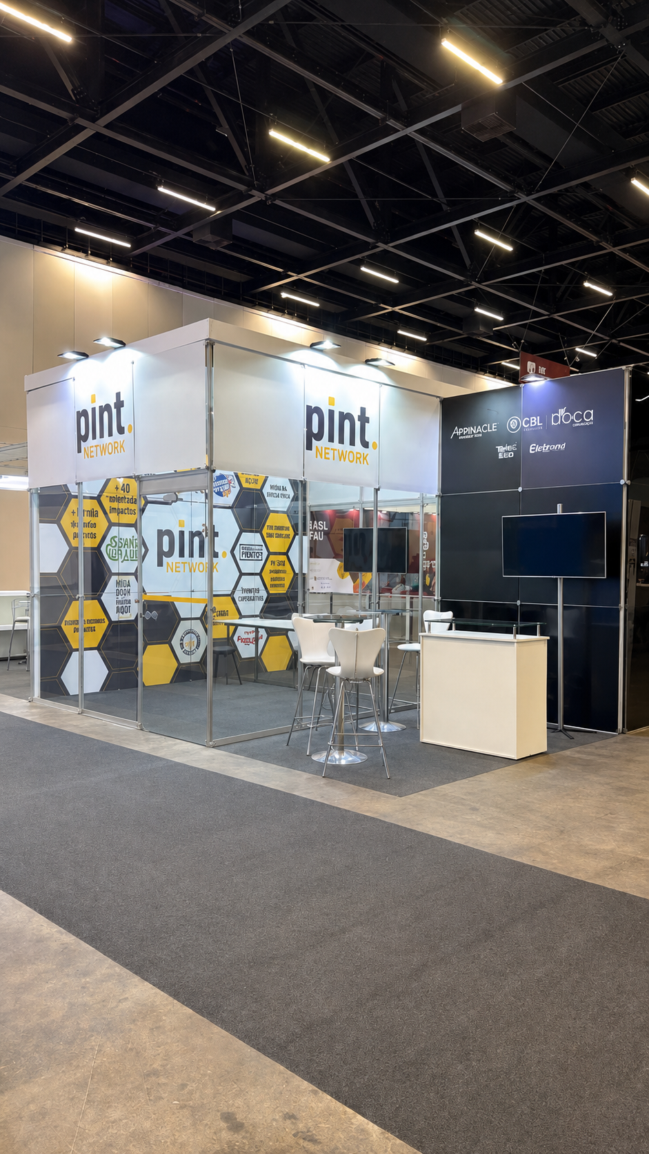 Estande Pint Network montado na Brasil Brau 2026